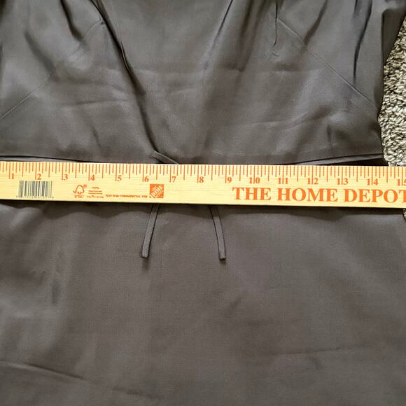 VTG J.Crew Silk Faille A-Line Dress 6 Brown Bow Party Elegant Timeless Holiday - Picture 7 of 10